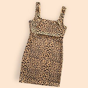 🐆 Love Tree Leopard Print Bodycon Mini Dress - Size Small 🐆